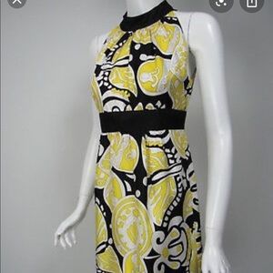 Milly black, white, yellow dress. Brand new.